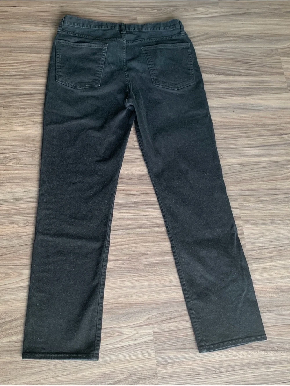 GAP Black Straight Denim Jeans Size 34x32